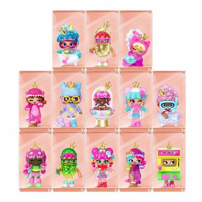 Quirky Kweens Display Case with 3 Figurines