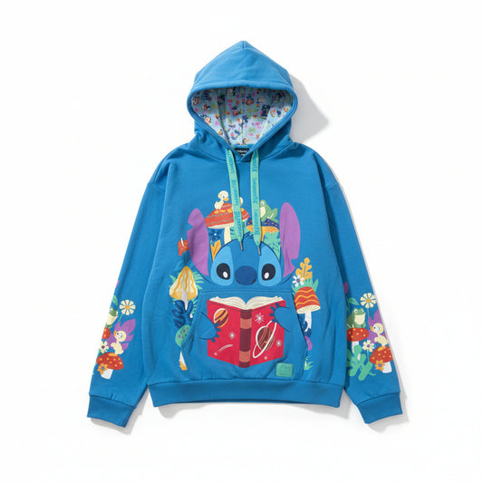 Loungefly - Stitch with Books Unisex Hoodie *Sizes in Listing*