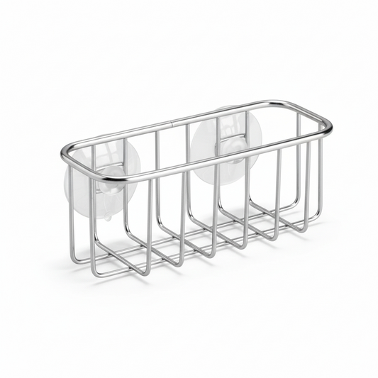 InterDesign Rondo Steel Sink Storage Caddy With Suction Cup