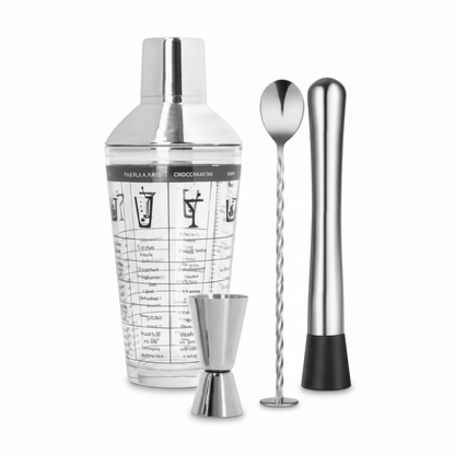 Maker's Silver One 4-Piece Premium Cocktail Kit