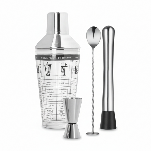 Maker's Silver One 4-Piece Premium Cocktail Kit