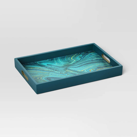 Threshold .39"x13.79" Decorative Tray - Green