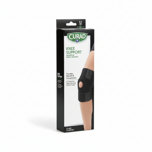 Curad Knee Support Neoprene Wrap-Around Large *Damaged Package See Desc*
