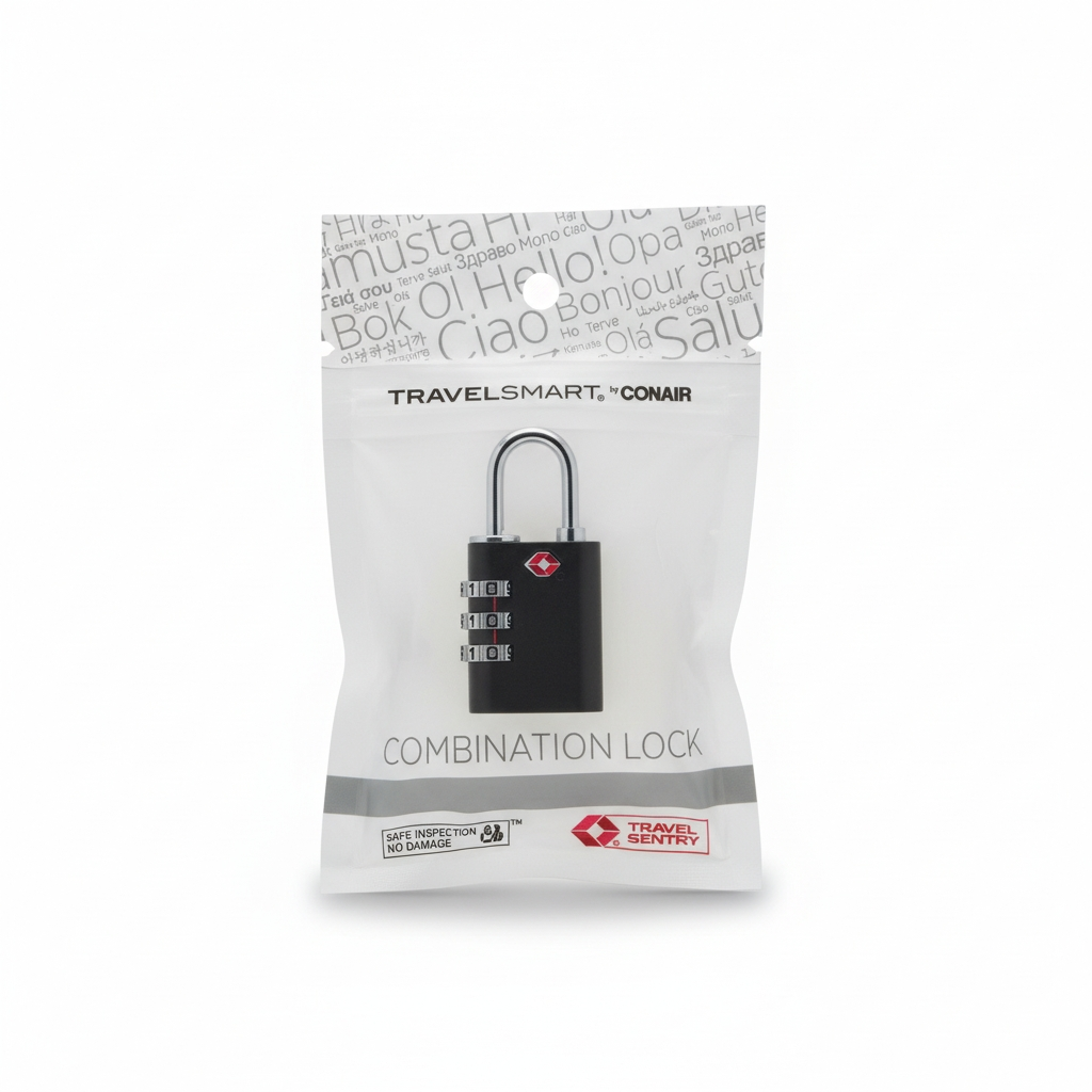 Conair TS390TSR TSA-Approved 3-Dial Inspection Status Lock *Color May Vary Chosen at Random*
