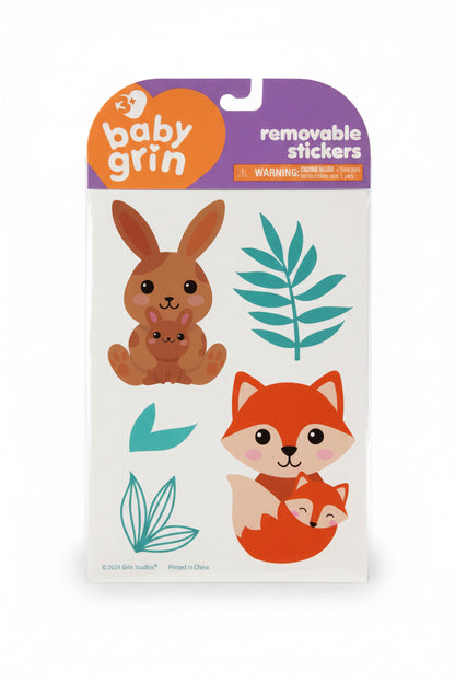 Baby Grin Removable Stickers (Design Chosen At Random)