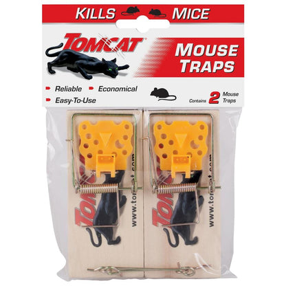 Mouse Traps (Wooden), Inexpensive, Effective Way to Catch Mice in the Home, 2-Traps
