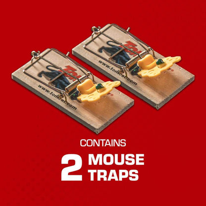 Mouse Traps (Wooden), Inexpensive, Effective Way to Catch Mice in the Home, 2-Traps
