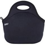 BUILT Neoprene Getaway Zippered Lunch Tote in Black